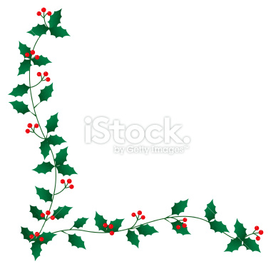 Clip Art Christmas Borders Holly.