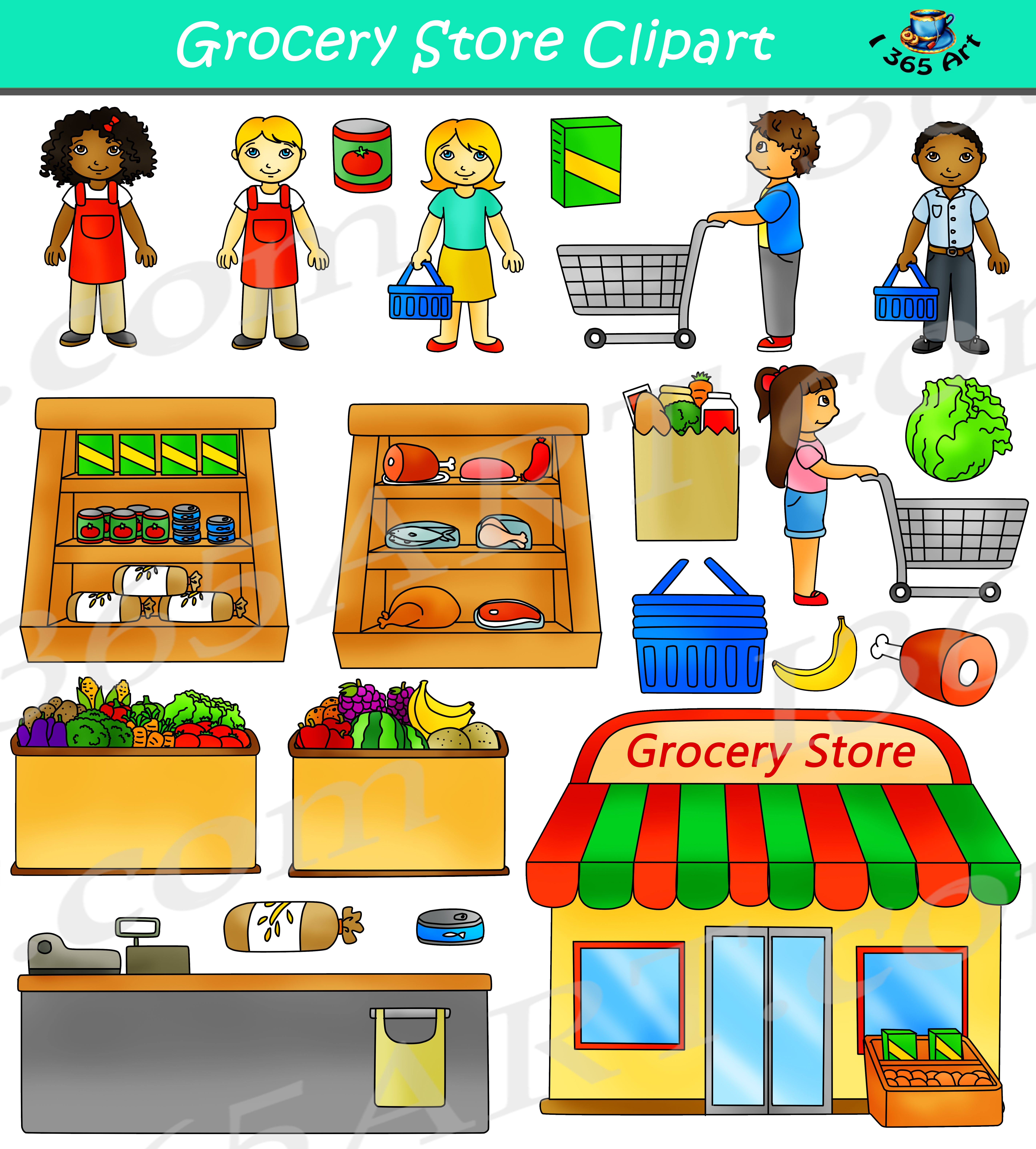 Grocery Store Clipart.