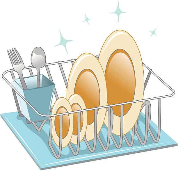 Best Dish Rack Illustrations, Royalty.