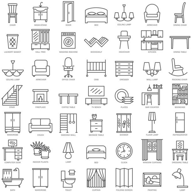 Best Furniture Illustrations, Royalty.