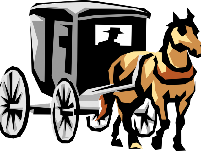 Horse Carriage Drawing.