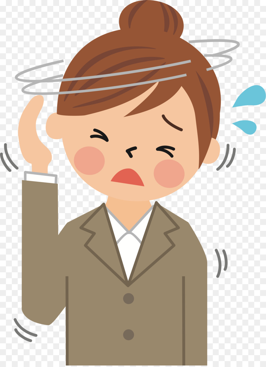 Headache Cartoon clipart.