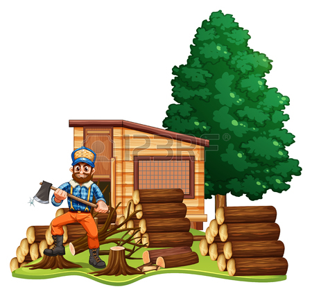 Log Cabin Clipart Black And White.