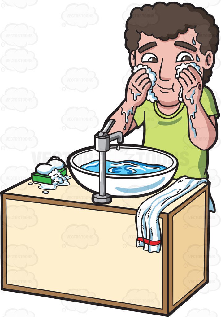 Wash face clipart 2 » Clipart Station.