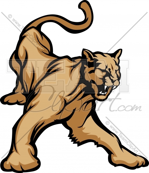 Cougar Clipart Image. Easy to Edit Vector Format..