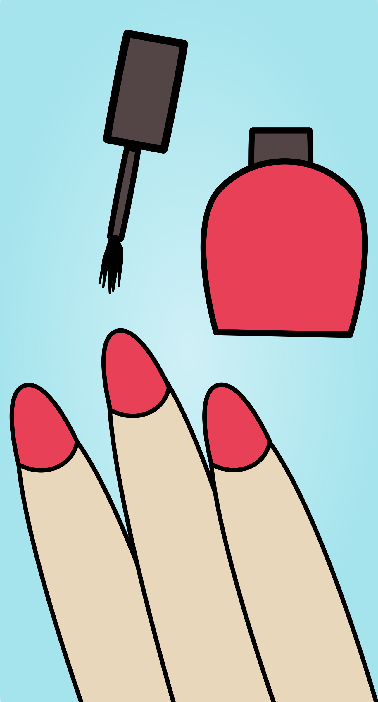 Nail Polish Vector Clipart image.