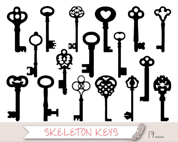 104+ Skeleton Key Clipart.