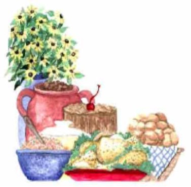 Spring Potluck Clipart.