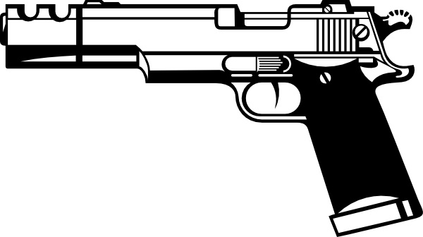 R D Gun clip art Free vector in Open office drawing svg ( .svg.