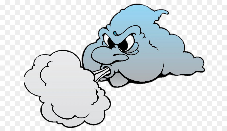 Wind Cloud Drawing Clip Art.