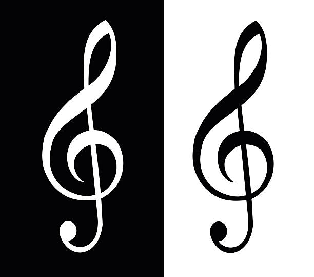 Best Treble Clef Illustrations, Royalty.