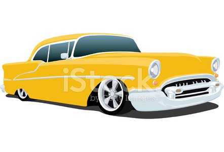 Classic 1955 Chevrolet Bel Air Clipart Image.