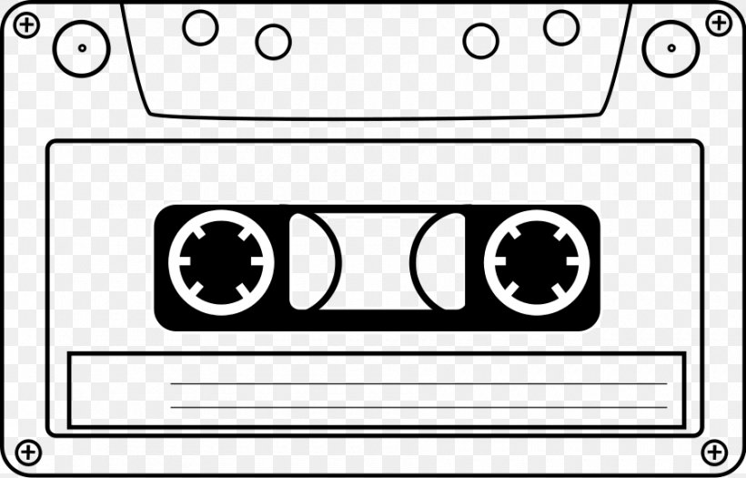 Compact Cassette Tape Recorder Videotape Clip Art, PNG.