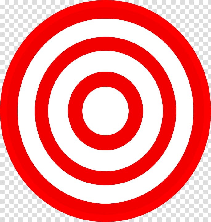 Round red and white dartboard, Target Corporation Bullseye.