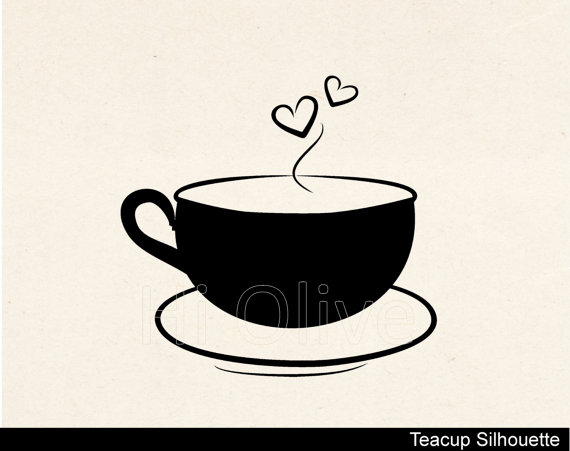 Teacup vectorSilhouette teacup svg cutting filetea party.