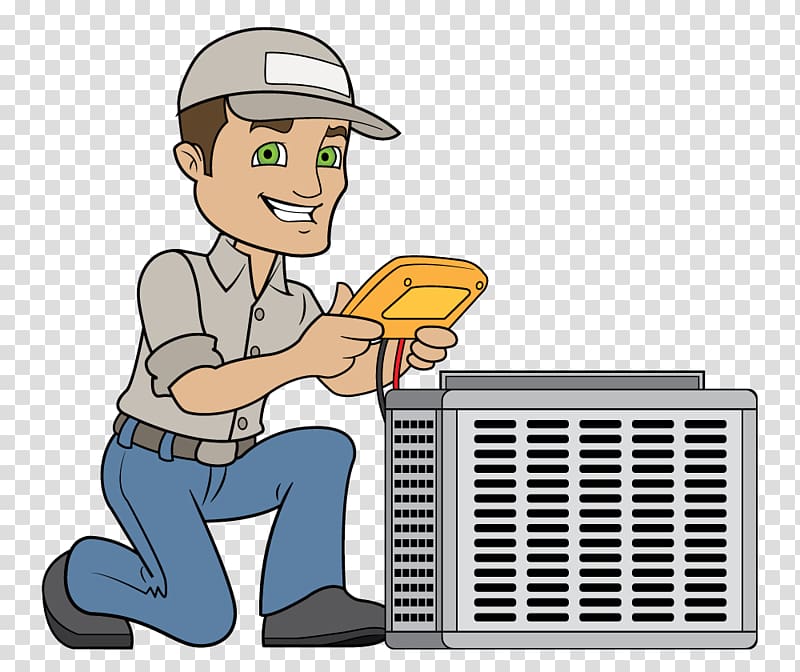 Technician HVAC Air conditioning Electricity , Hvac Unit transparent.