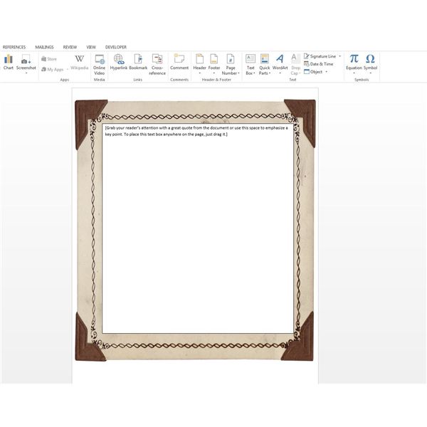 How To Add Free Borders Clip Art Microsoft Word Documents for.