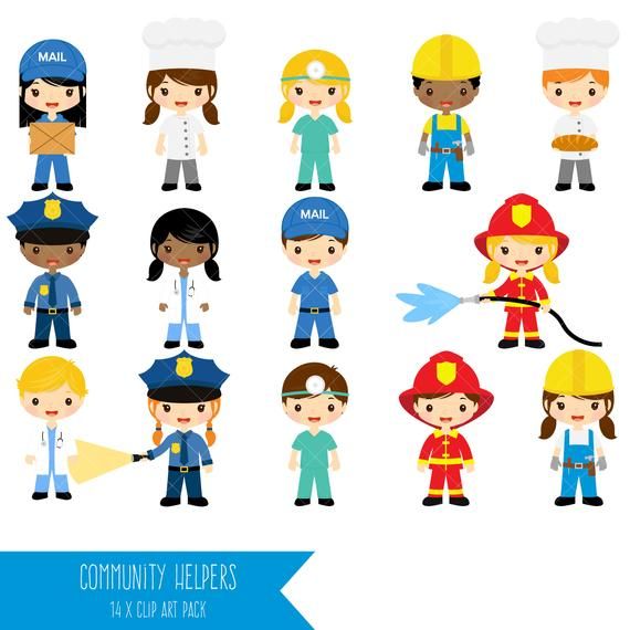 Community Helpers Clipart.