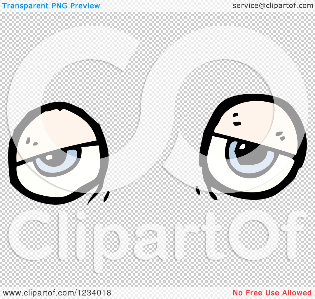 Clipart of Tired Eyes.