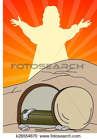 Clipart of Empty tomb.