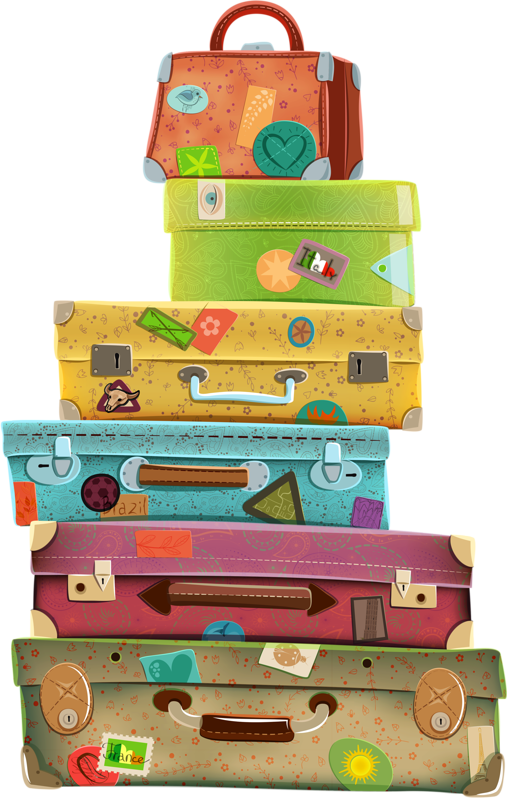 illustr.quenalbertini: Suitcases, clipart ….