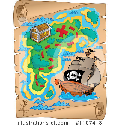 572 Treasure Map free clipart.