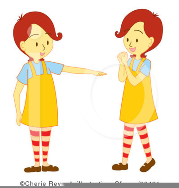 Free Twin Baby Girls Clipart.