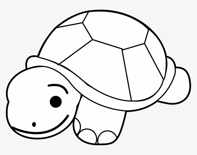 Turtle Clip Art Black And White.