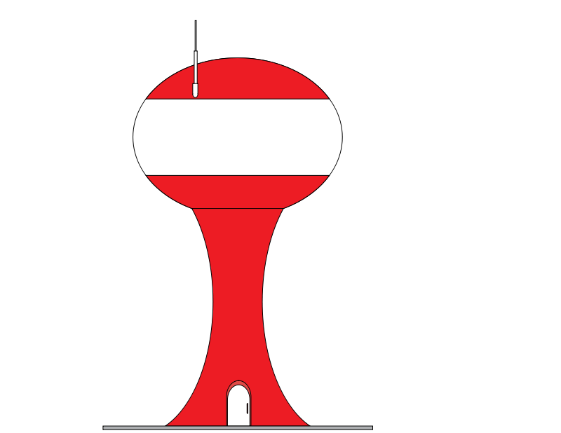 Free Clipart: Water Tower.