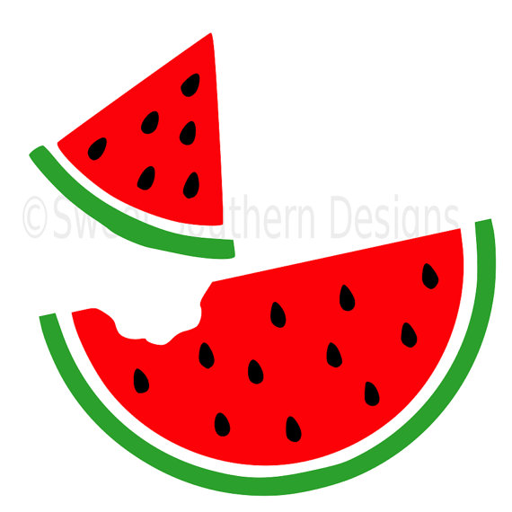 Collection of Watermelon slice clipart.