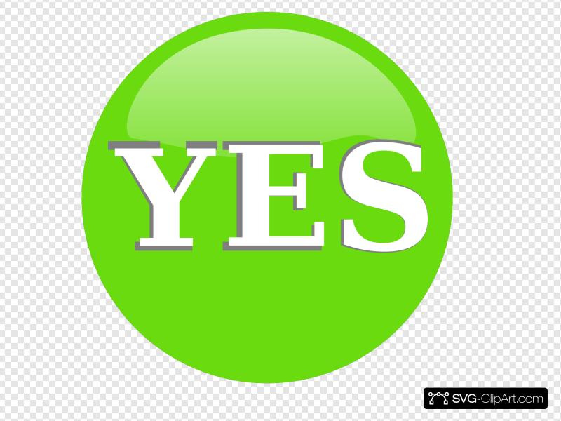 Yes Button Clip art, Icon and SVG.