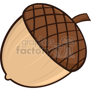 Royalty Free RF Clipart Illustration Acorn Cartoon Illustrations clipart.  Royalty.