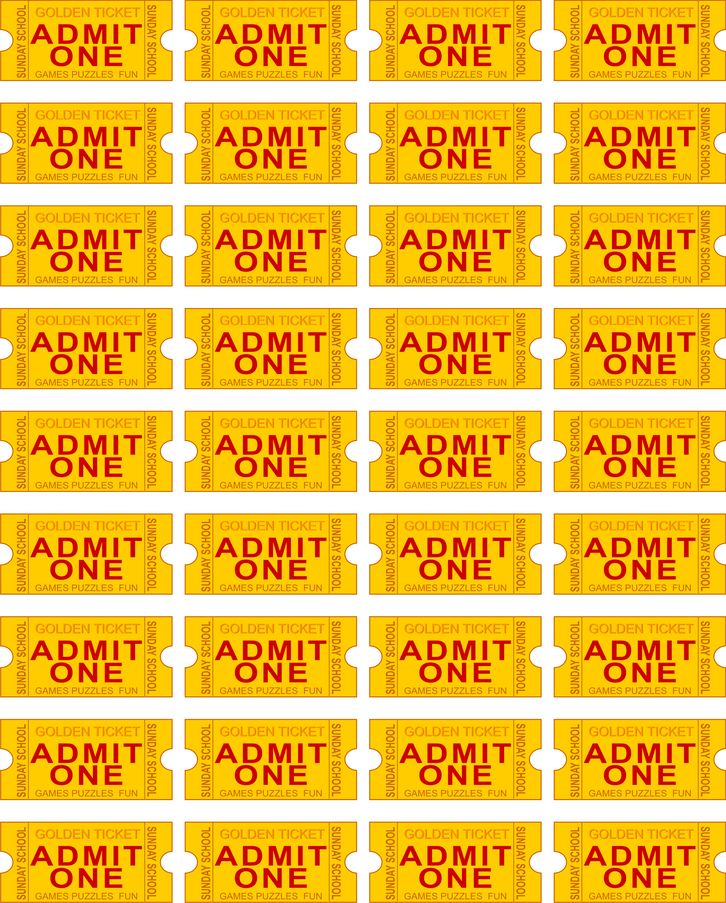 Admit One Ticket Clip Art N9 free image.