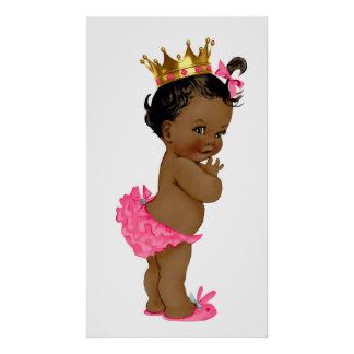 Black Baby Girl Clipart.