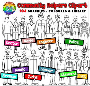 Community Helpers Clipart (Careers).