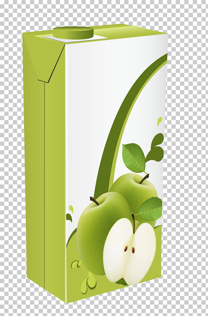 Orange juice Apple juice Juicebox , Apple beverage packaging PNG.