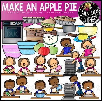 Make An Apple Pie Clip Art Set {Educlips Clipart}.