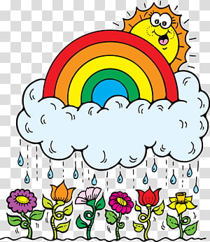 April Showers Cliparts transparent background PNG cliparts.