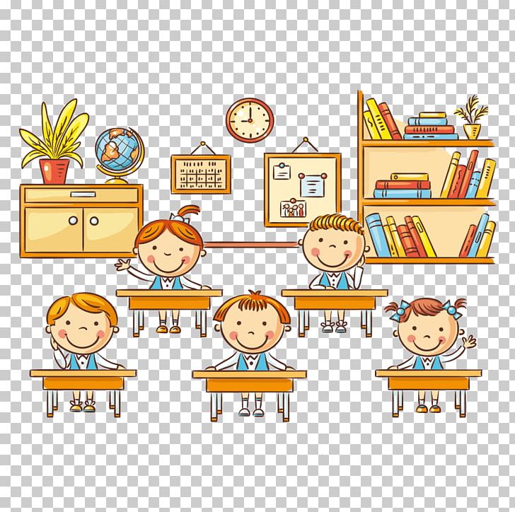 Student Cartoon Classroom Lesson PNG, Clipart, Area, Attend.