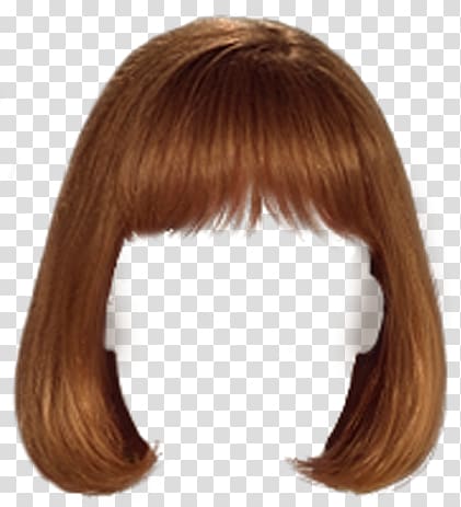 Wig Bangs Hairstyle, hair transparent background PNG clipart.