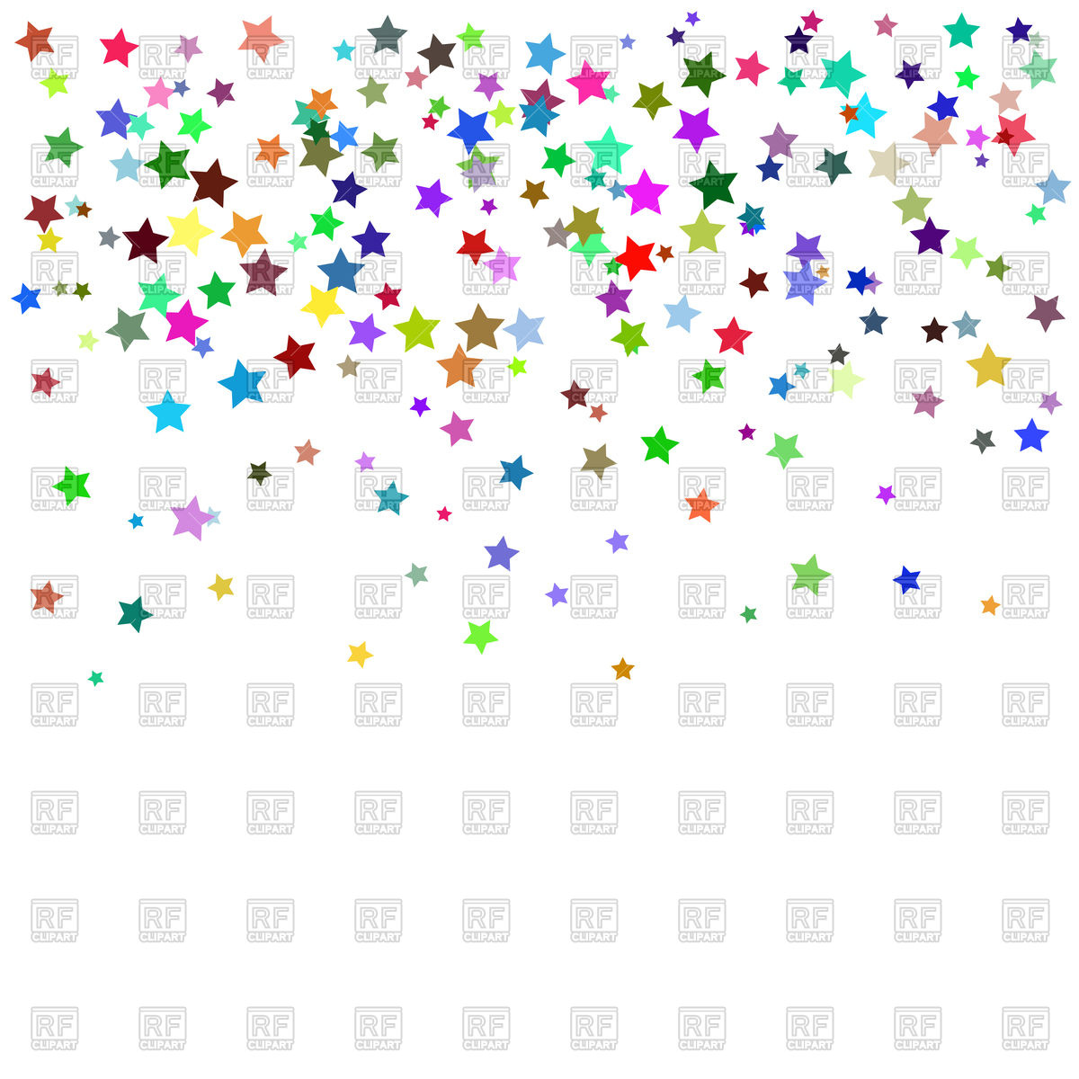 Starry confetti background Stock Vector Image.