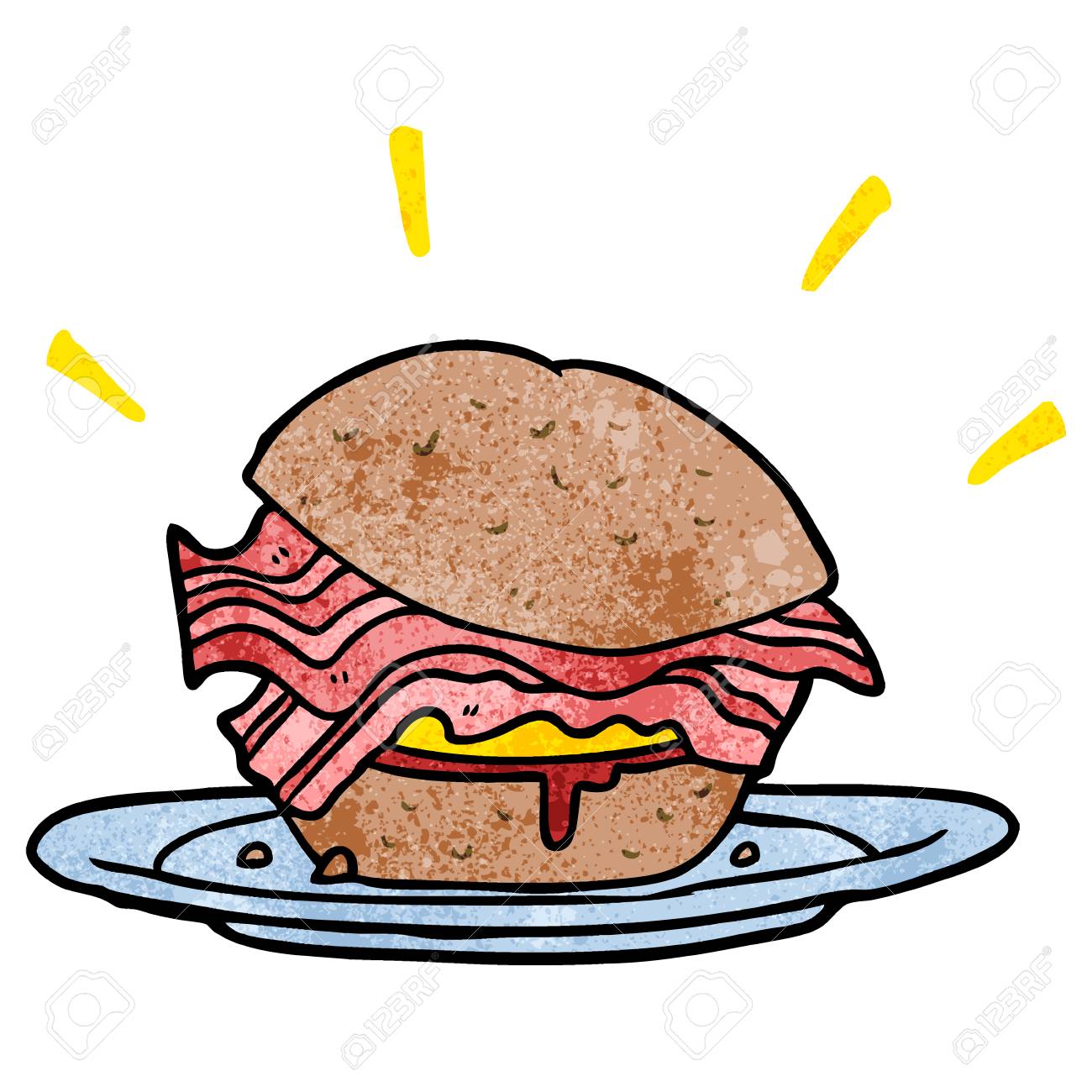 Clipart Bacon Sandwich & Free Clip Art Images #16330.