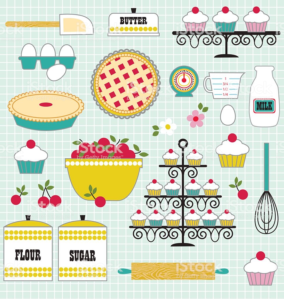 Baking Clipart Stock Illustration.