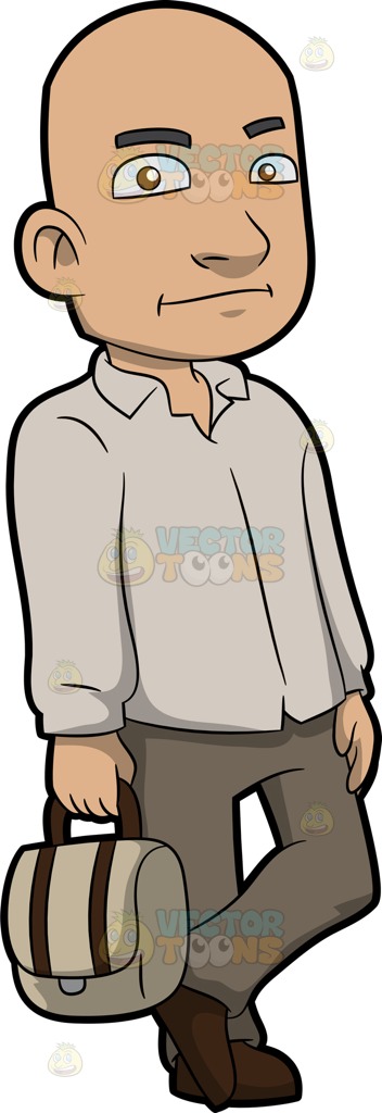 Bald Person Clipart.