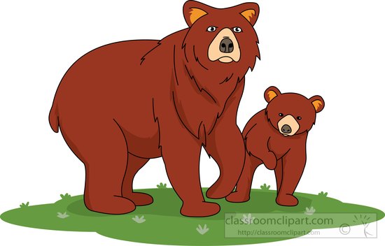 639 Brown Bear free clipart.