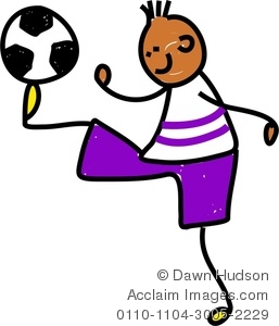 Boy Soccer Player Clipart.