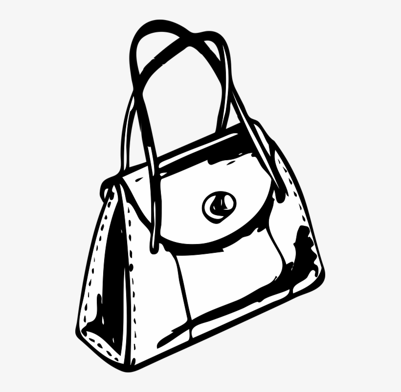 Bag Clipart Black And White Png.