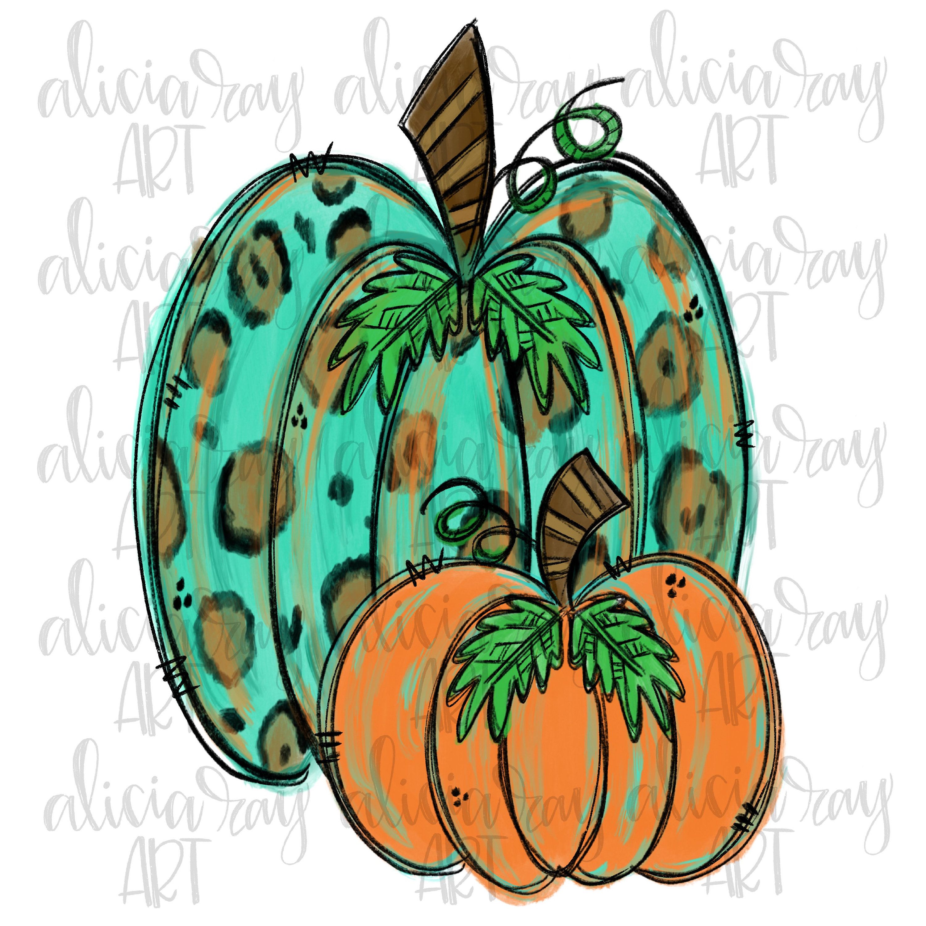 Pumpkin Sublimation Design.