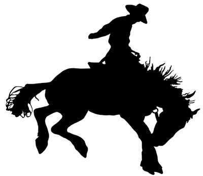 Bucking Horse Clip Art.