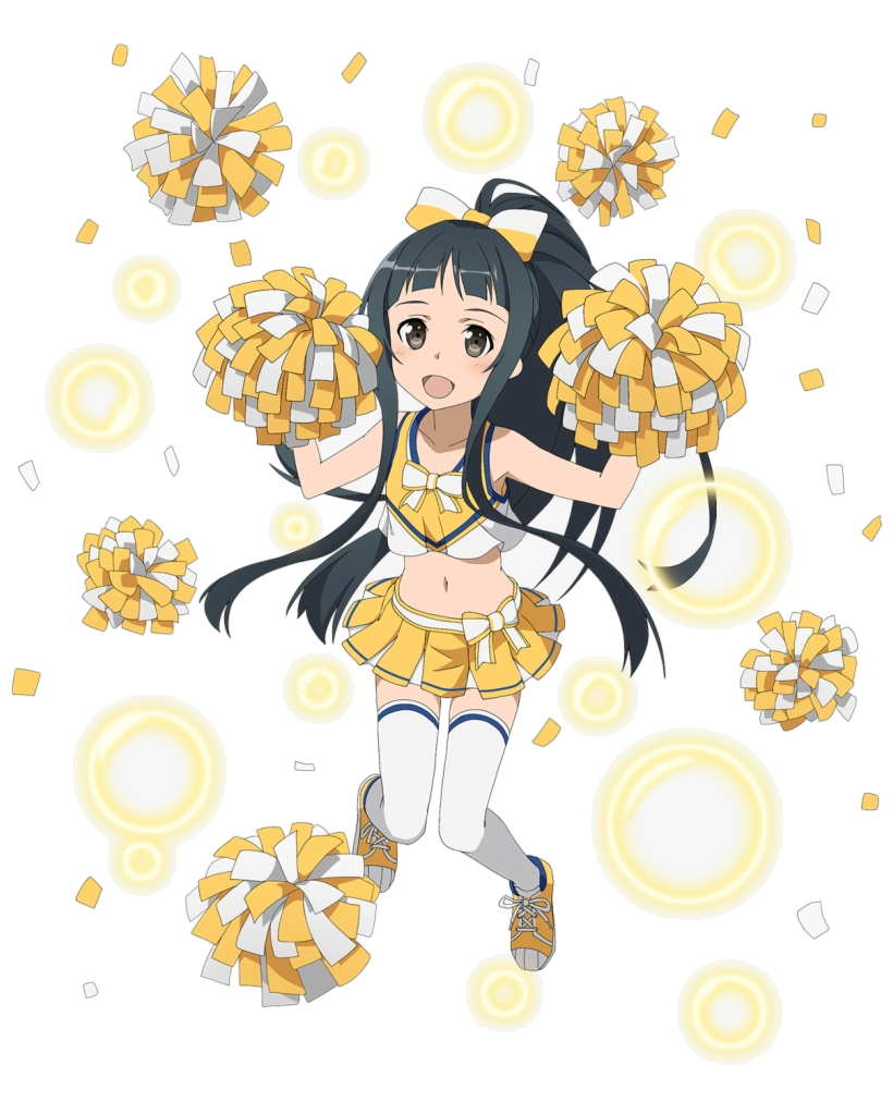 Sword Art Online Asuna Clipart Cheerleader Memory Defrag Yui Png.